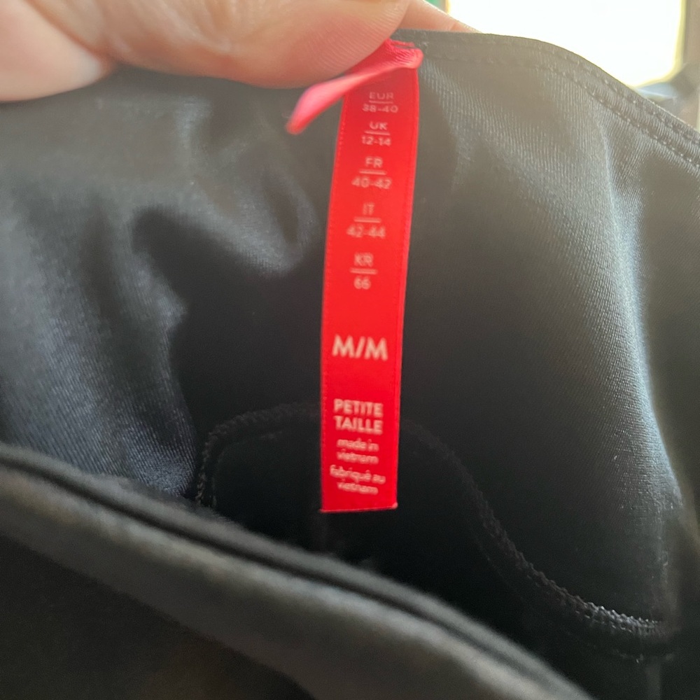 Spanx faux leather black leggings